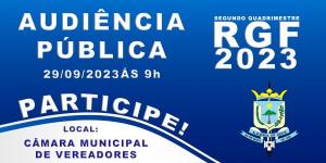 Audiência Pública - RGF Segundo Quadrimestre de 2023